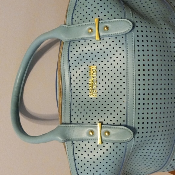 Kenneth Cole Reaction Multi Pocket Turquoise Pocketbook, PVC - Picture 1 of 7